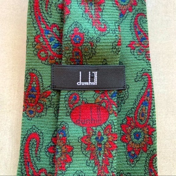 Dunhill Classic Wool-Silk Blend Paisley Tie - Picture 1 of 8